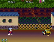 une photo d'Ã©cran de Pistol Daimyo No Bouken sur Arcade